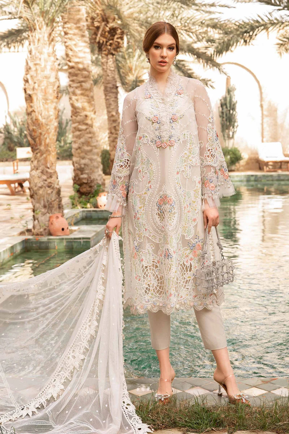 Maria B Unstitched Luxury Lawn D-2405-A